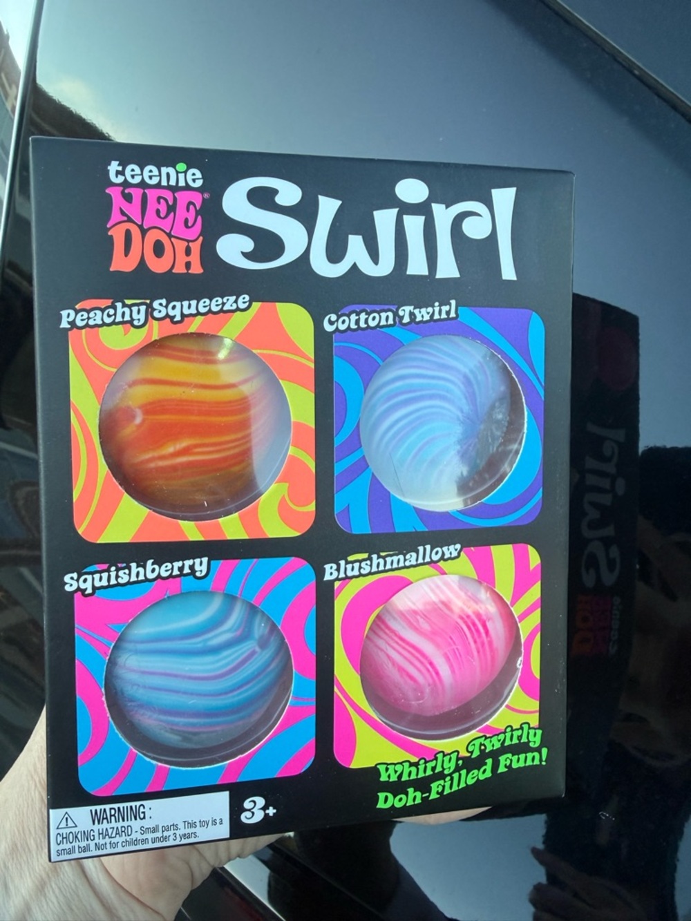 Teenie NeeDoh Swirl 4-Pack Squishy Balls - Multi Color